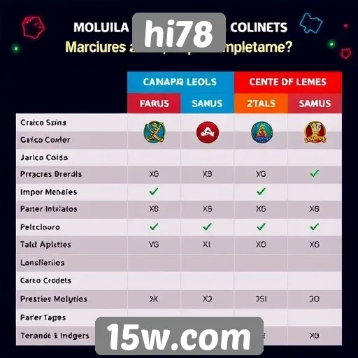 hi78: comparação com outras plataformas de jogos